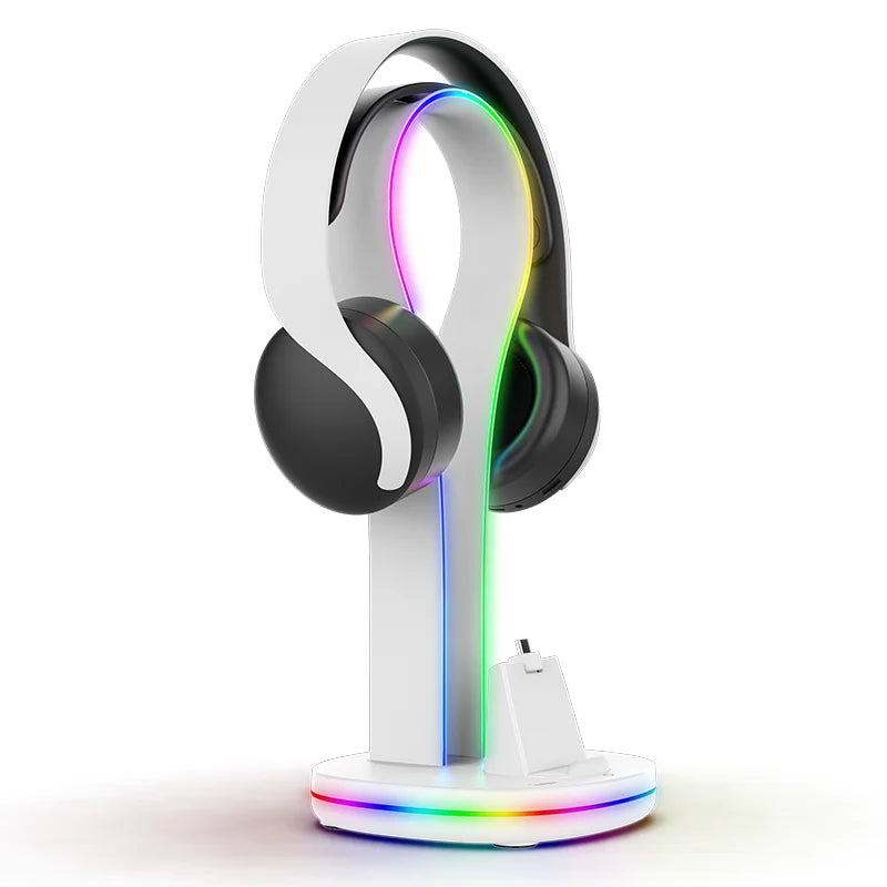 Charging Dock for PS Portal Handheld Console with Headset Stand,Magnetic Charging Mode & RGB Light Touchpad PG-P5P23