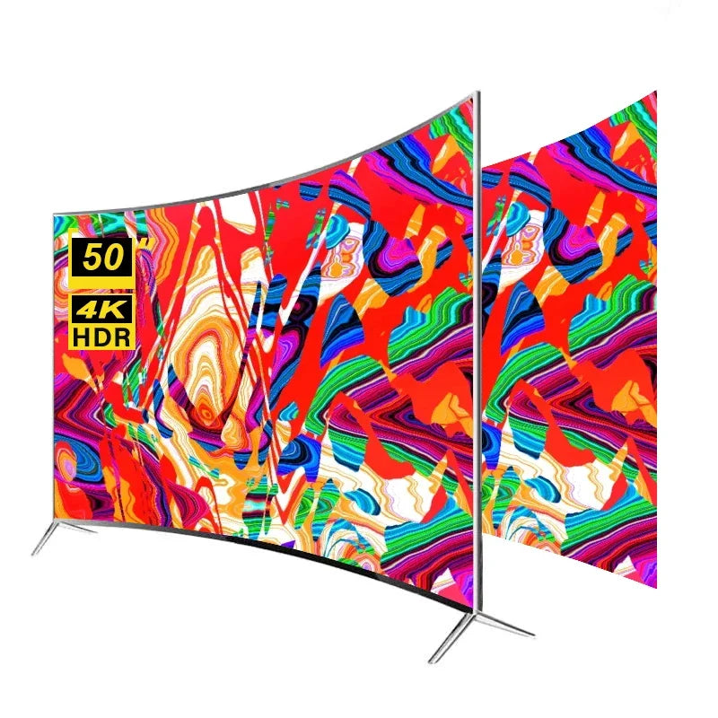 Curved Screen 50 Inch Smart Android LED TV Ultra HD 4K Smart Television
