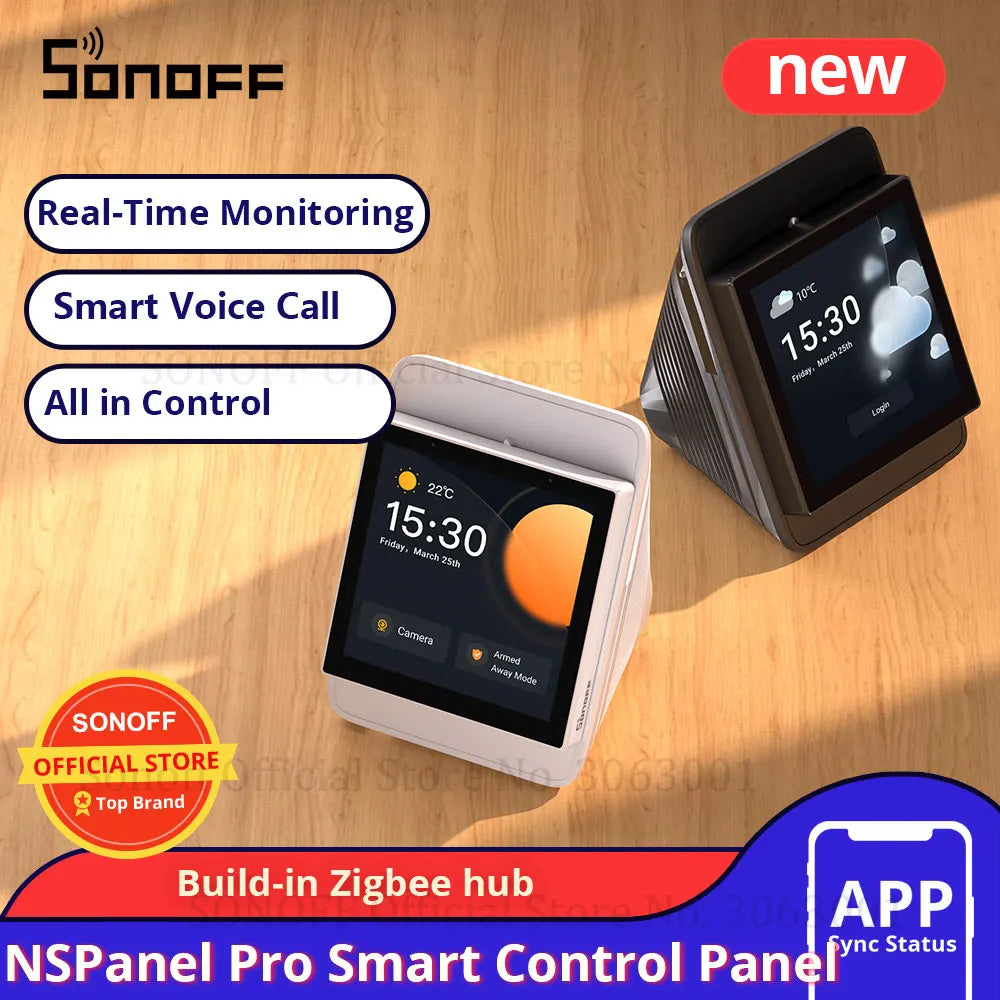Nspanel Pro Smart Home Control Panel Smart Scene Wall Switch EU/ US Smart Home Thermostat Display Switch Woks with Alexa