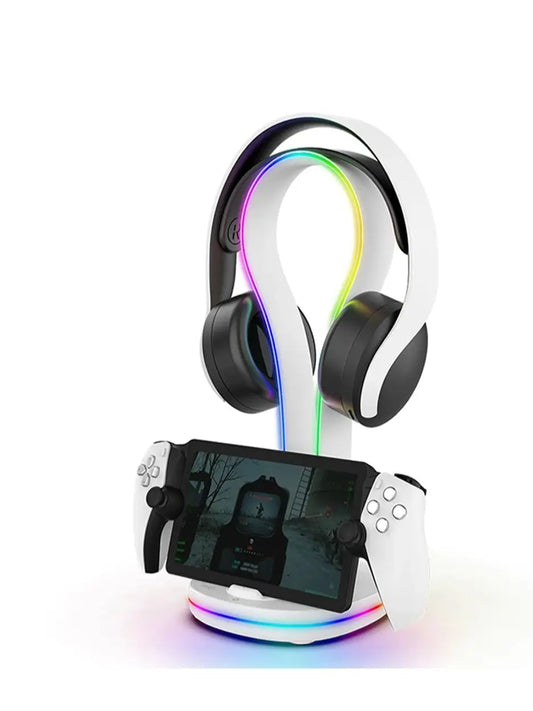 Charging Dock for PS Portal Handheld Console with Headset Stand,Magnetic Charging Mode & RGB Light Touchpad PG-P5P23
